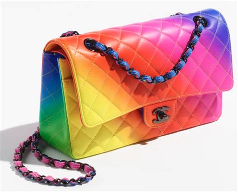 chanel bags rainbow